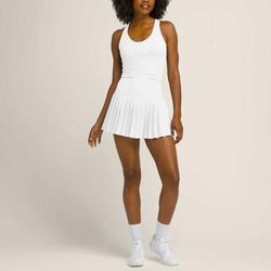 Wilson Midtown Tennis Dress Women's Tennis Apparel Bright White
