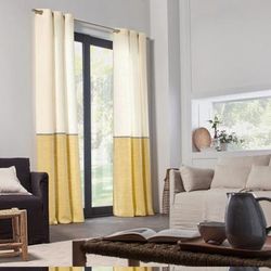 Tenda a occhielli Joao BIANCO 145x285 cm