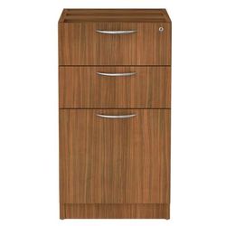 Alera VA532822WA Valencia Series Box/Box/File Full Pedestal, 15.63w x 20.5d x 28.5h, Modern Walnut ALEVA532822WA