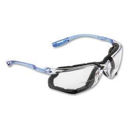 3M VC215AF CCS Protective Eyewear with Foam Gasket, +1.5 Diopter Strength, Blue Plastic Frame, Clear Polycarbonate Lens MMMVC215AF