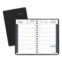 At-A-Glance 70-800-05 Daily Appointment Book with 15-Minute Appointments, One Day/Page: Mon to Sun, 8 x 5, Black Cover, 12-Month (Jan to Dec): 2024 AA
