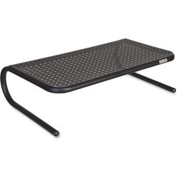 Allsop 30336V2 Large Metal Monitor Stand - 5.3", x 18.5" x 12.3" Depth - Powder Coated - Metal, Steel - Black ASP30336V2