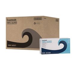 Boardwalk 365SCT General Purpose Vinyl Gloves, Powder/Latex-Free, 2.6 mil, Small, Clear, 100/Box, 10 Boxes/Carton - Case of 1000
