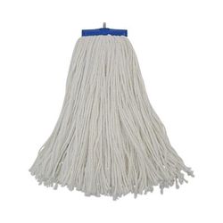 Boardwalk 716R Cut-End Lie-Flat Wet Mop Head, Rayon, 16oz, White