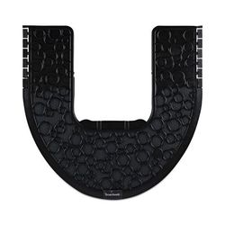 Boardwalk CMBB Commode Mat 2.0, Rubber, 22 x 22, Black, 6/Carton - Case of 6 BWKCMBB