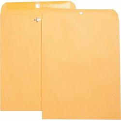 Business Source 36675 Heavy-duty Clasp Envelopes, 11-1/2" x 14-1/2", Brown Kraft - Box of 100 BSN36675