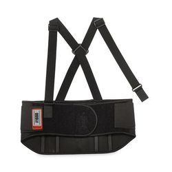 Ergodyne 11102 ProFlex 1600 Standard Elastic Back Support Brace, Small, 25" to 30" Waist, Black, Ships in 1-3 Business Days