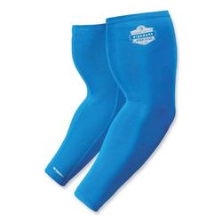 Ergodyne 12184 Chill-Its 6690 Performance Knit Cooling Arm Sleeve, Polyester/Spandex, Large, Blue, 2 Sleeves, Ships in 1-3 Business Days EGO12184