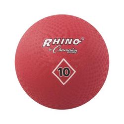 Champion PG10 Playground Ball, 10" Diameter, Red CSIPG10