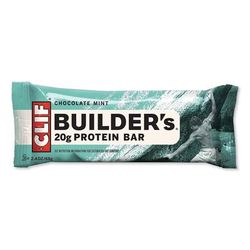 CLIF Bar CCC160044 Builders Protein Bar, Chocolate Mint, 2.4 oz Bar, 12 Bars/Box - Box of 12 CBCCCC160044