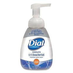 Dial Professional 02936CT Antibacterial Foaming Hand Wash, Original Scent, 7.5 oz Pump Bottle, 8/Carton - Case of 8 DPR02936CT