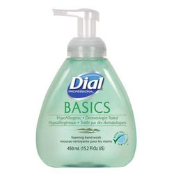 Dial Professional 98609 Basics Foaming Hand Soap, Original, Honeysuckle, 15.2 oz Pump Bottle, 4/Carton - Case of 4