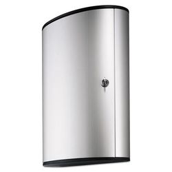 Durable Office Products Corporation 1955-23 Locking Key Cabinet, 72-Key, Brushed Aluminum, 11 3/4 x 4 5/8 x 15 3/4 DBL195523