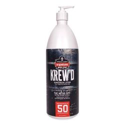 Ergodyne 16635 Krewd 6355 SPF 50 Sunscreen Lotion, 32 oz Pump Bottle, Ships in 1-3 Business Days EGO16635
