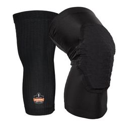 Ergodyne 18528 Proflex 525 Lightweight Padded Knee Sleeves, Slip-On, X-Large+, Black, Pair, Ships in 1-3 Business Days - 1 Pair