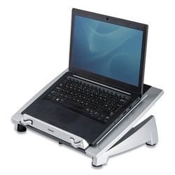 Fellowes 8036701 Office Suites Laptop Riser Plus, 15.06" x 10.5" x 6.5", Black/Silver, Supports 10 lbs