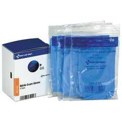 First Aid Only FAE6102 Refill for SmartCompliance General Business Cabinet, Nitrile Exam Gloves, 4 Pair/Box - Box of 4 FAOFAE6102
