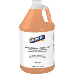 Genuine Joe 03110 Soap, Antibacterial, Lotion, 1 Gallon, Orange