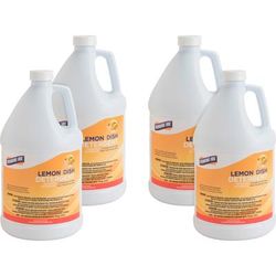 Genuine Joe 10359CT Dishwashing Liquid, 1 Gallon, 4/CT, Lemon Scent - Case of 4