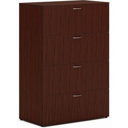 Hon LLF3620L4LT1 Mod HLPLLF3620L4 Lateral File - 36" x 20" x 53" - 4 - Finish: Traditional Mahogany HONLLF3620L4LT1