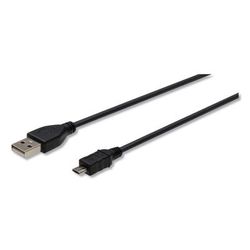 Innovera 30013 USB to Micro USB Cable, 10 ft, Black IVR30013
