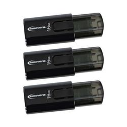 Innovera 82316 USB 3.0 Flash Drive, 16 GB, 3/Pack - Pack of 3 IVR82316