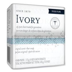 Ivory 82757 Bar Soap, 4 Packs, 4 oz. Each, 18/Case, 72 Total - Case of 72 PGC82757