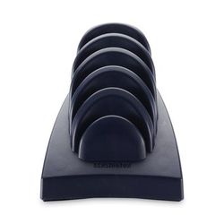 Kensington 62061 InSight Priority Puck Five-Slot Desktop Copyholder, Plastic, Dark Blue/Gray