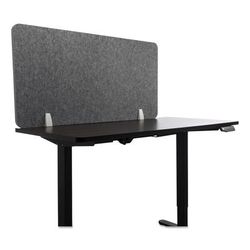 Lumeah LUDS48241G Desk Screen Cubicle Panel and Office Partition Privacy Screen, 47 x 1 x 23.5, Polyester/Nylon, Gray GN1LUDS48241G