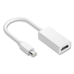 NXT TechnologiesTM 24400004 Mini DisplayPort to HDMI Adapter, 6", White NXT24400004