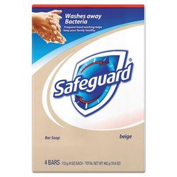 SafeGuard 08833 Proessional Bar Soap, Beige, 4 Pack, 4 oz. Each, 12/Case, 48 Total - Case of 48 PGC08833