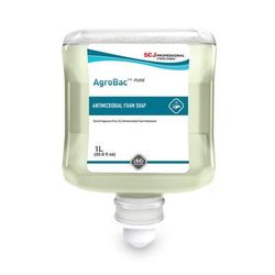 SC Johnson AGB1L Hand Soap, Antibacterial, Foam, 1 Liter, 6/Ct, Clear - Case of 6 SJNAGB1L