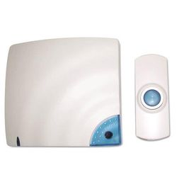 Tatco 57910 Wireless Doorbell, Battery Operated, 1.38w x 0.75d x 3.5h, Bone TCO57910
