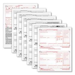 TOPS 22991 W-2 Tax Forms, Six-Part Carbonless, 5.5 x 8.5, 2/Page, (50) W-2s and (1) W-3 - Pack of 50 TOP22991