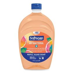 Softsoap 46325 Antibacterial Liquid Hand Soap Refills, Fresh, 50 oz, Orange, 6/Carton - Case of 6 CPC46325