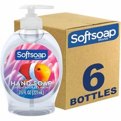 Softsoap US04966ACT Aquarium Hand Soap - Fresh Scent Scent - 7.5 fl oz (221.8 mL) - 6 / Carton - Case of 6