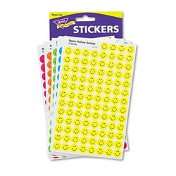 Trend Enterprises T1942 SuperSpots and SuperShapes Sticker Variety Packs, Neon Smiles, 2,500/Pack - Pack of 2500 TEPT1942