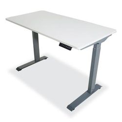Victor DC840W Electric Height Adjustable Standing Desk, 48 x 23.6 x 28.7 to 48.4, White VCTDC840W