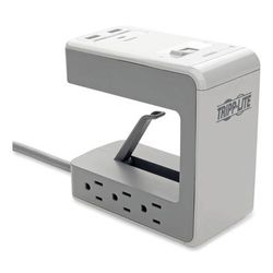 Tripp Lite TLP648USBC Six-Outlet Surge Protector with Two USB-A and One USB-C Ports, 8 ft Cord, 1080 Joules, Gray TRPTLP648USBC