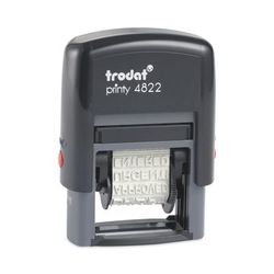 U.S. Stamp & Sign E4822 Self-Inking Stamps, 12-Message, Self-Inking, 1 1/4 x 3/8, Red USSE4822