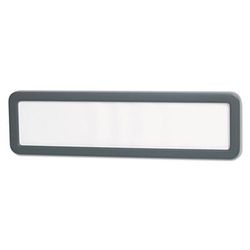 Universal Office Products 08223 Recycled Cubicle Nameplate with Rounded Corners, 9 x 2.5, Charcoal UNV08223