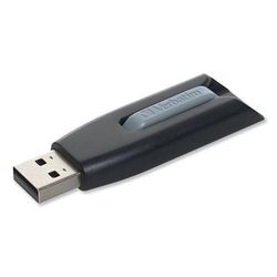 Verbatim 49171 Store 'n' Go V3 USB 3.0 Drive, 8 GB, Black/Gray PG9605