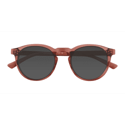 Female s round Clear Pink Acetate Prescription sunglasses - Eyebuydirect s Blackwood