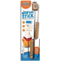 Wolf'em Stick Two-In-One Campfire Stick - Brown 32in
