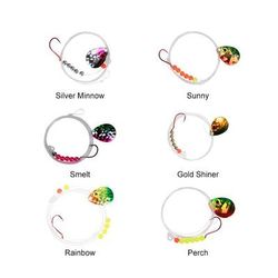 Quick Change Systems Fish Candy Single Hook Spinner Lure Rig - Silver Minnow Sz 2 Hook/Sz 3 Blade