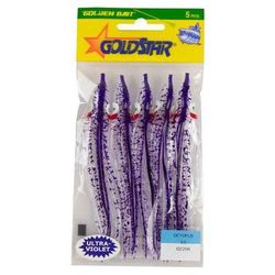 Silver Horde Gold Star Octopus Squid Skirt - Purple Haze