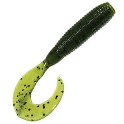 Yamamoto Single Tail Grub - Smoke/Large Black Flakes