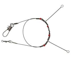 Eagle Claw Top And Bottom Drop Rig - Silver/Red