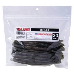 YUM Dinger 5 -Inch Soft Stick Bait 30pk - Junebug