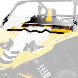 Kolpin UTV Windshield - Half-Fixed - Yamaha YXZ 1000R - Clear